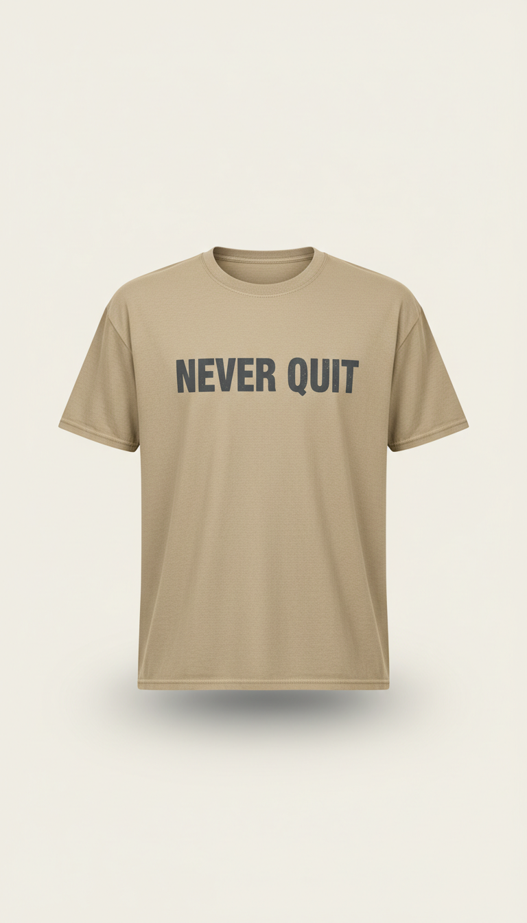 Heavyweight Cotton Tee in Sandstone