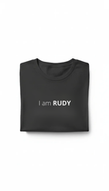 Charcoal Black 'I Am Rudy' Tee